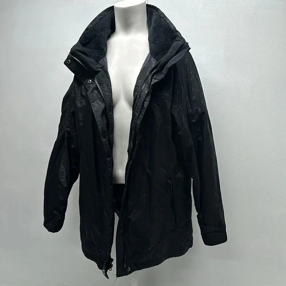 Columbia Whirlibird Coat Winter Snow Jacket Outershell Gray Black Womens Size XL - Picture 2 of 12